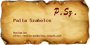 Palla Szabolcs névjegykártya